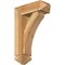 Ekena Millwork Thorton Arts and Crafts Rough Sawn Bracket w/ Offset Brace, Western Red Cedar, 6"W x 16"D x 24"H BKT0604X16X24THR03RWR - alternate 1